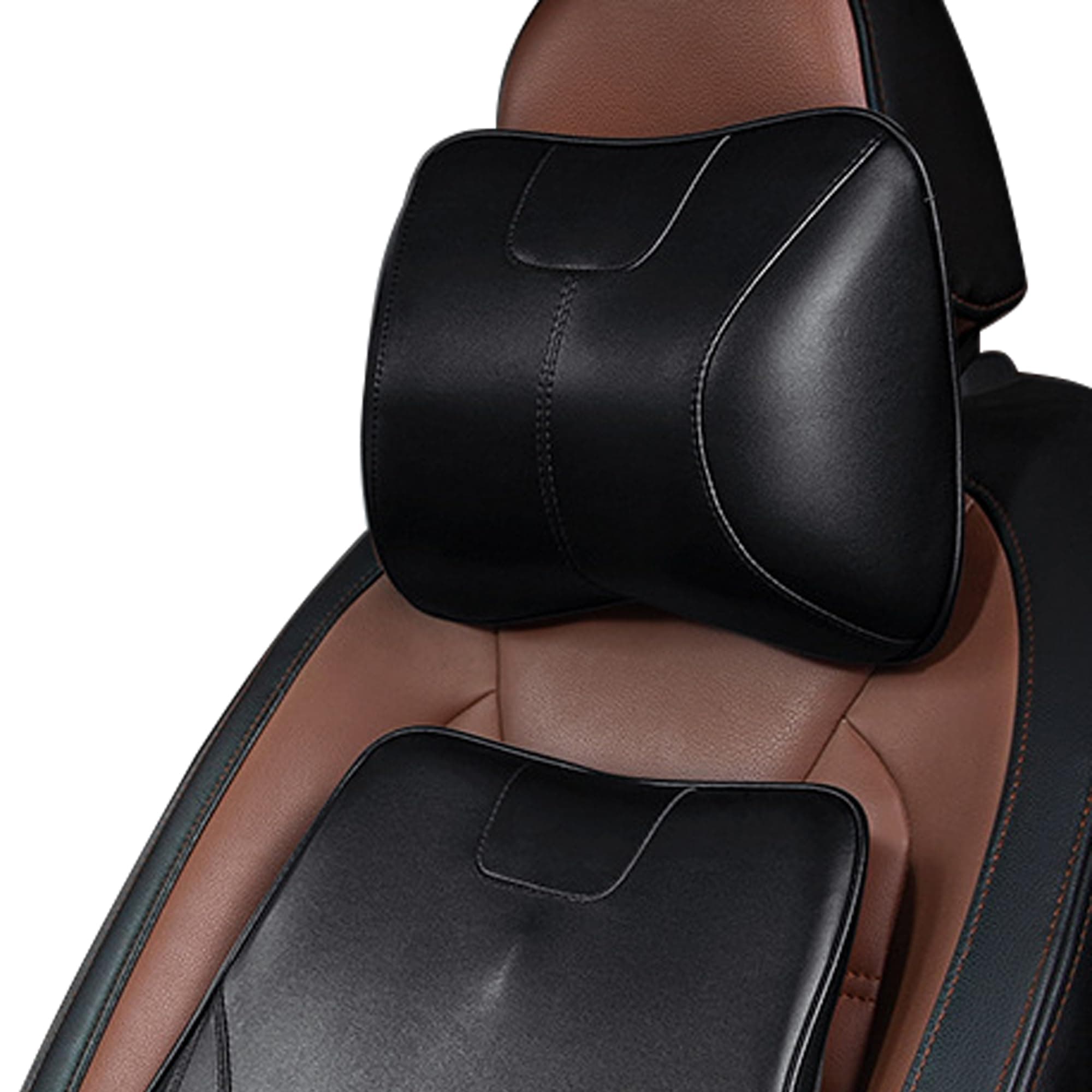 Premium Auto Nackenkissen aus Leder und Memory-Schaum 🚗