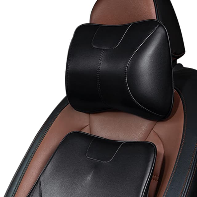 Premium Auto Nackenkissen aus Leder und Memory-Schaum 🚗