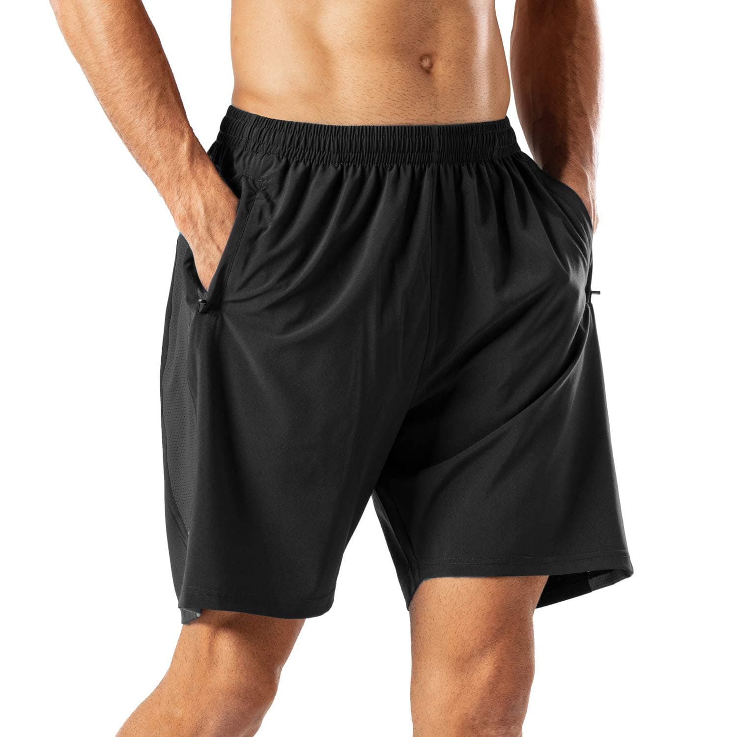 🏃‍♂️ HMIYA Herren Sport Shorts Schnell Trocknend Kurze Hose XL Schwarz 🏋️‍♂️