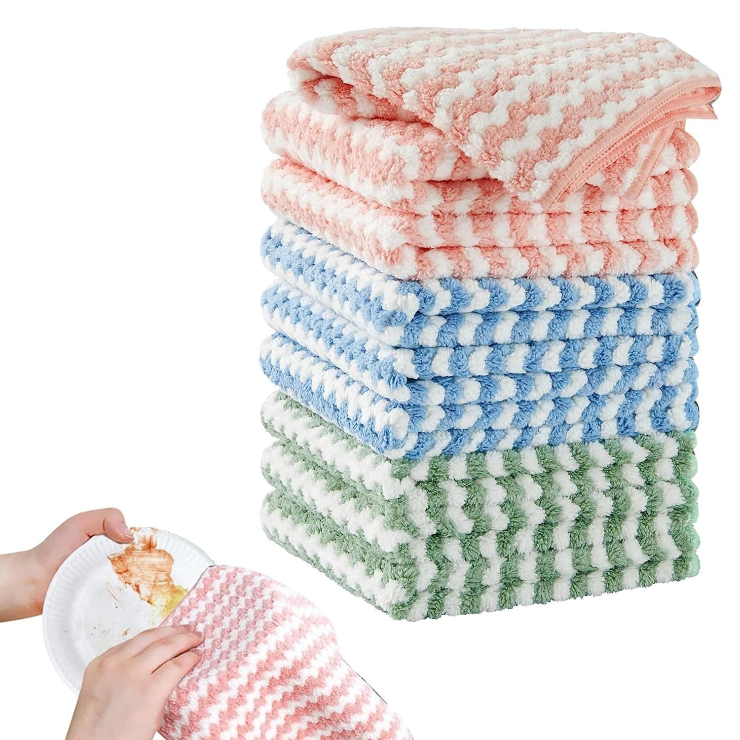 🧼🌟 Angebot! Abnaok 9 Stück Verdickte Magische Reinigungstuch | Wunderreinigungstücher