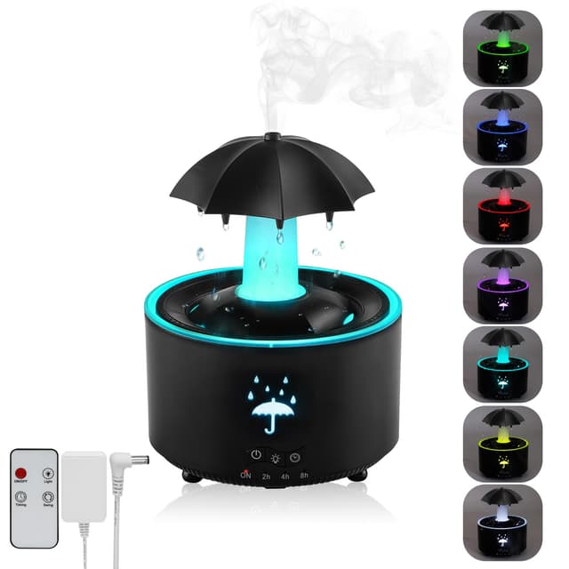 Justup Regenschirm Luftbefeuchter mit LED Aromatherapie Diffusor