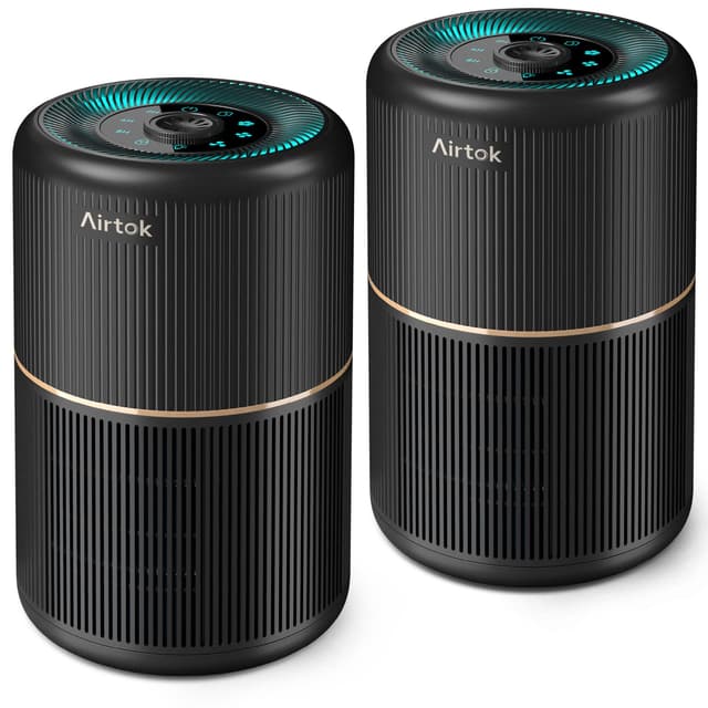 AIRTOK 2PC Luftreiniger für Allergiker mit Aromatherapiefunktion 🌬️🌸
