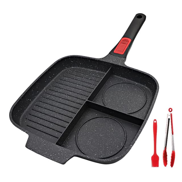 🍳🥓 Bobikuke Multi Grillpfanne Induktion 3 in 1 🍳🥓