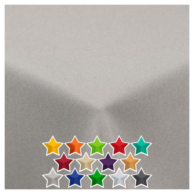 StoffTex Tischdecke | Tischläufer | Tischtuch | Tischwäsche | Dauerhaft Kratzfest | Polyester | Grau 40 x 140 cm