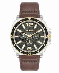 Steve Madden Herren -Strapuhrung Zweifarbig/Grau ⌚🔥