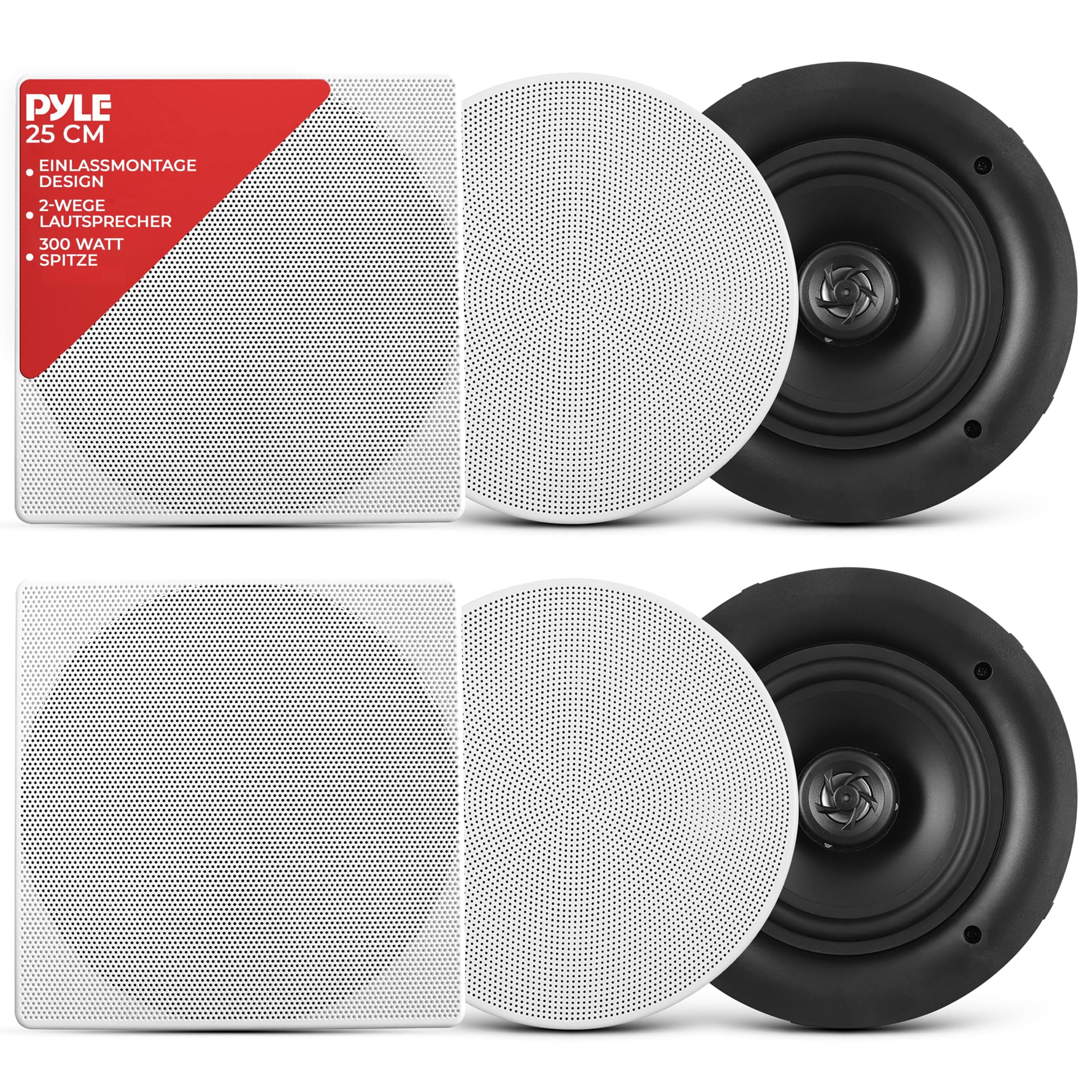Pyle Deckenlautsprecher 250W Bluetooth 🎵 Decken- und Einbaulautsprecher 🎶