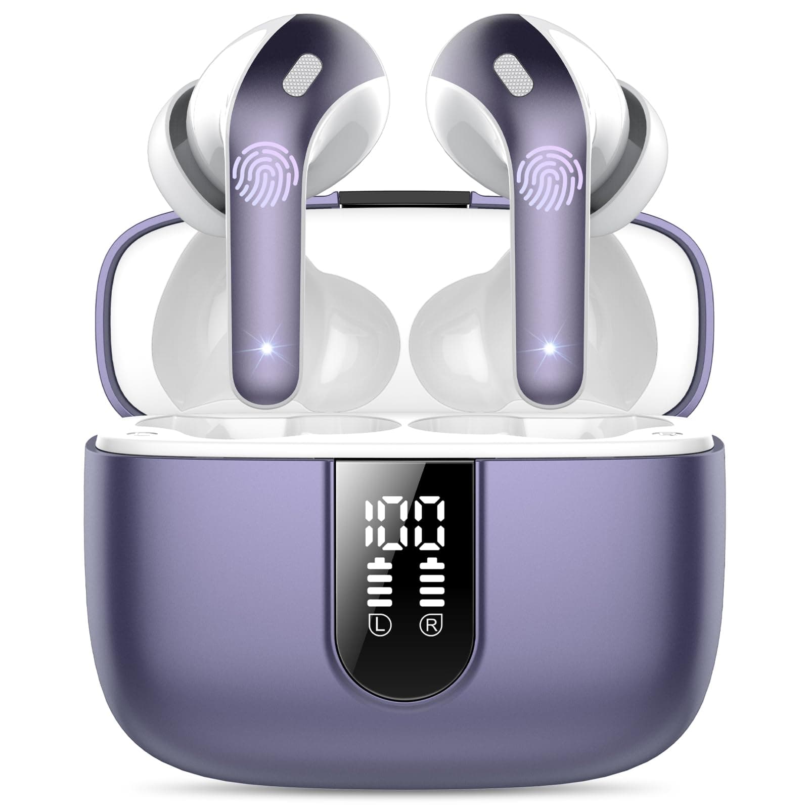 🎧 Bluetooth Kopfhörer 2024 Neue Kabellose Kopfhörer mit 50H Spielzeit - Phantom Pourpre