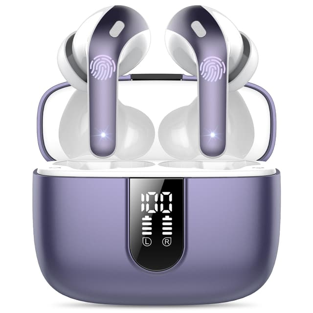 🎧 Bluetooth Kopfhörer 2024 Neue Kabellose Kopfhörer mit 50H Spielzeit - Phantom Pourpre