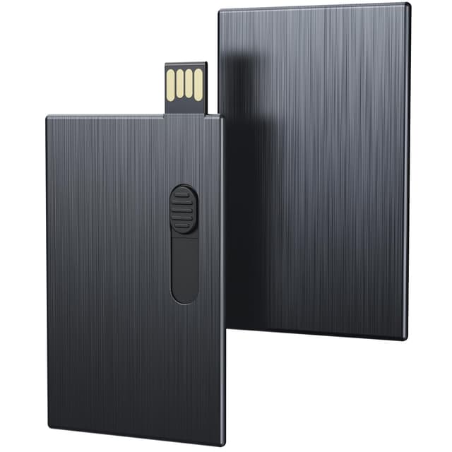 🚀 Uflatek 16GB USB-Stick Business Kreditkarten USB 2.0 Flash-Laufwerk Schwarz Flash Drive Scheckkartenform