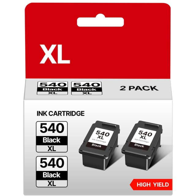 🖨️ Druckerpatronen 540 XL Schwarz PG 540 XL 540XL PG540XL PG-540XL Kompatibel für Canon 540 PG 540 Schwarz Patronen für Canon TS5150 Druckerpatronen TS5151 MG3650s MG3600 MG3650 (2er-Pack) 🖨️
