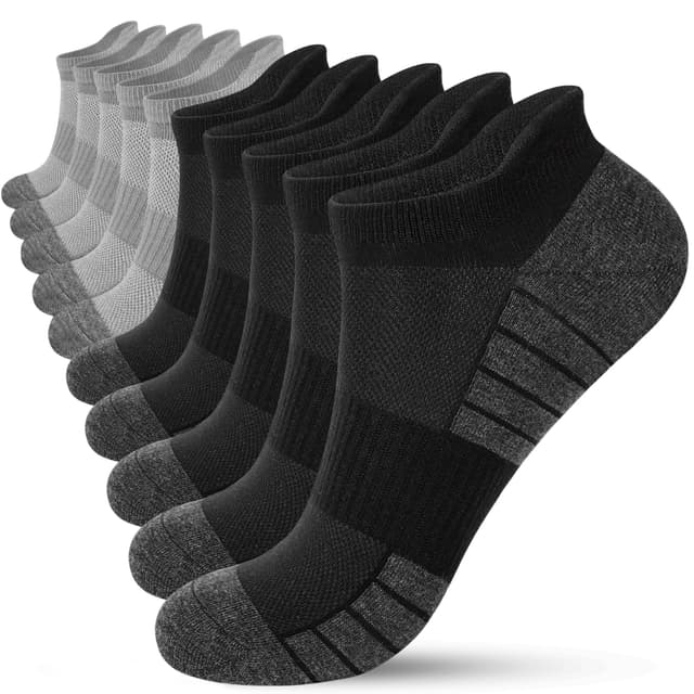 HIYATO 10 Paar Sneaker Socken Herren Damen - Atmungsaktive Sportsocken