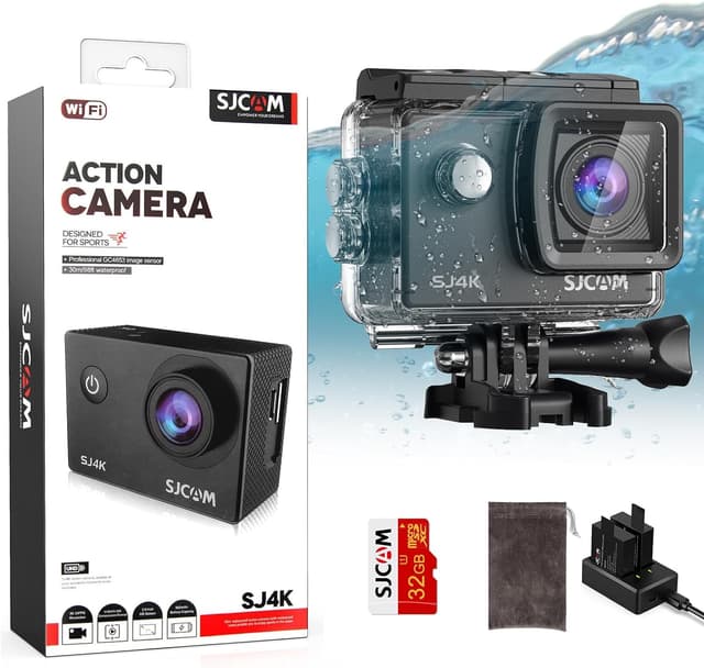 SJCAM SJ4000 4K30fps WiFi Action Kamera 📷🌊🏞️