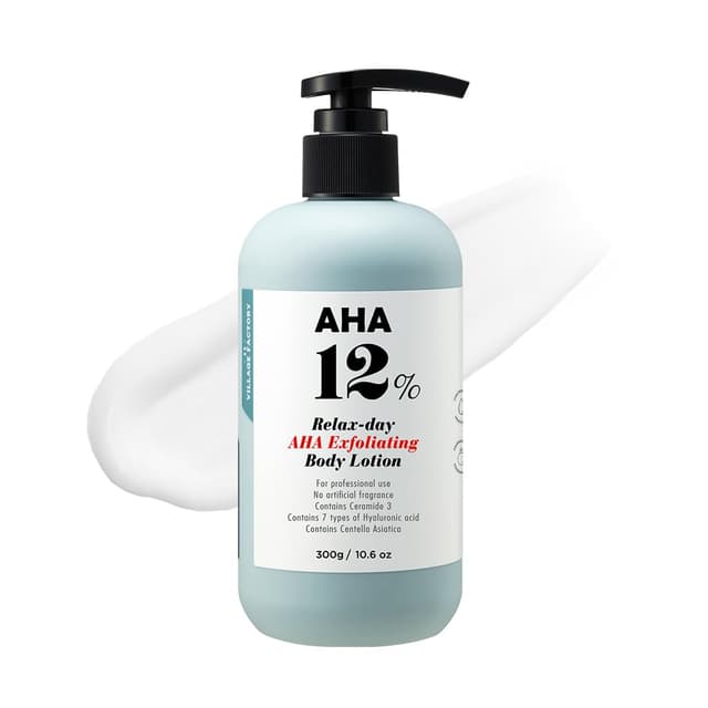 [VILLAGE11FACTORY] AHA BODY LOTION GLYCOLIC ACID AHA 12% (300 g) Korean Skincare 🌟 Peeling-Körperlotion