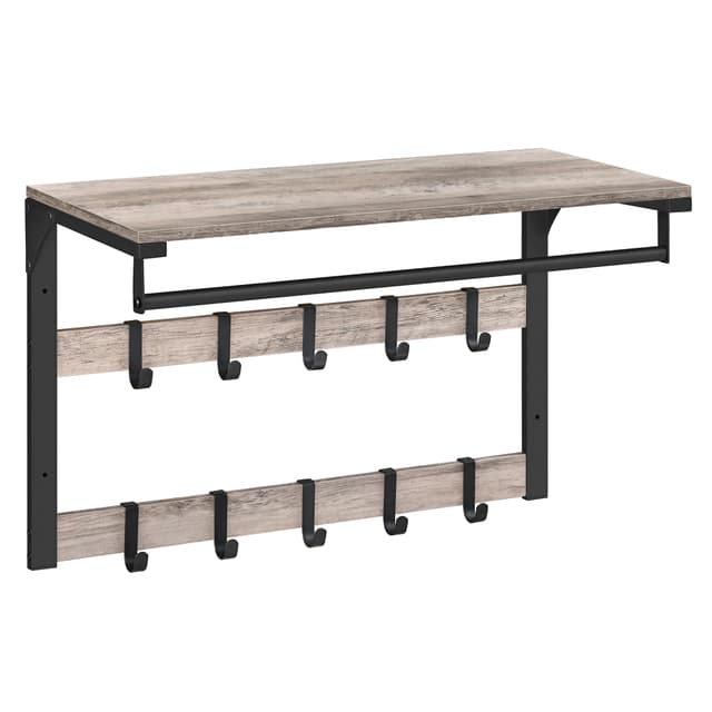 VASAGLE Wandgarderobe mit Ablage und Haken 🧥👜