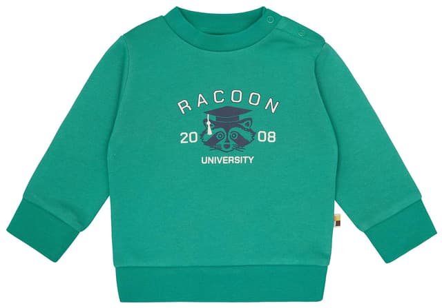 🌿👶 loud + proud Unisex Kinder Sweat mit Druckmotiv, GOTS Zertifiziert Sweatshirt 86-92