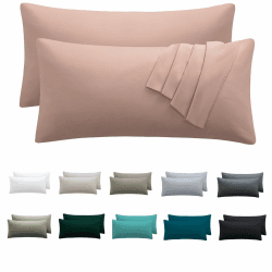 Nesture Kissenbezug 40 x 80 2er Set - Rosa, 100% Mikrofaser mit Reißverschluss 😍