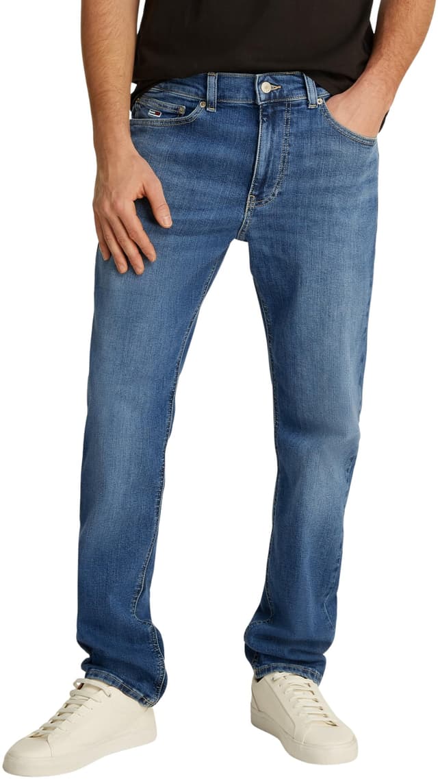 Tommy Jeans Herren Ryan Slim STR Dh0235 Gerade 31W / 30L Denim (Denim Medium) 🌟👖