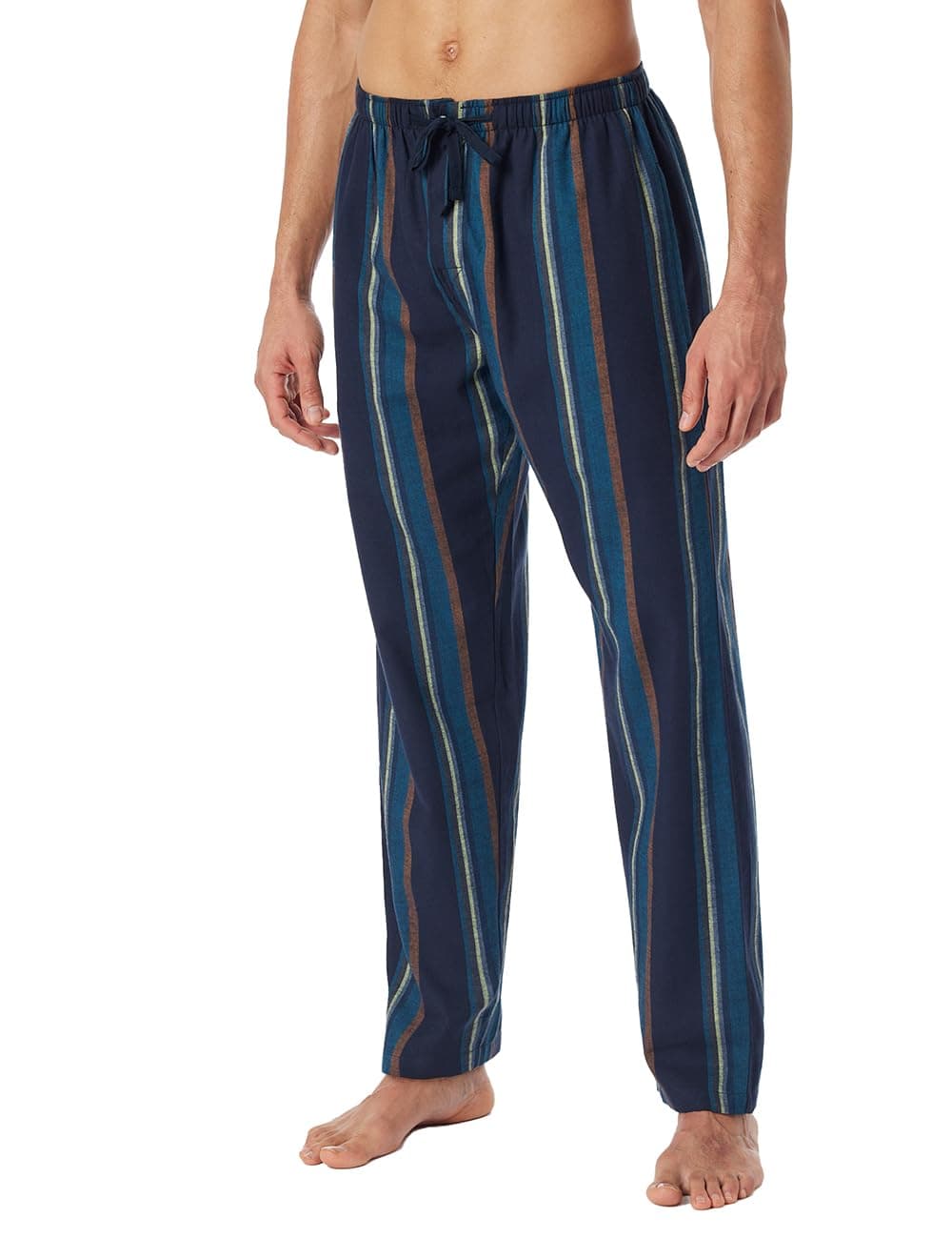 Schiesser Herren Lange Schlafhose-Weiches Flanell-Mix + Relax Pyjamaunterteil 48 Multicolor 2_182050 🌙💤