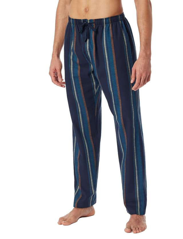 Schiesser Herren Lange Schlafhose-Weiches Flanell-Mix + Relax Pyjamaunterteil 48 Multicolor 2_182050 🌙💤