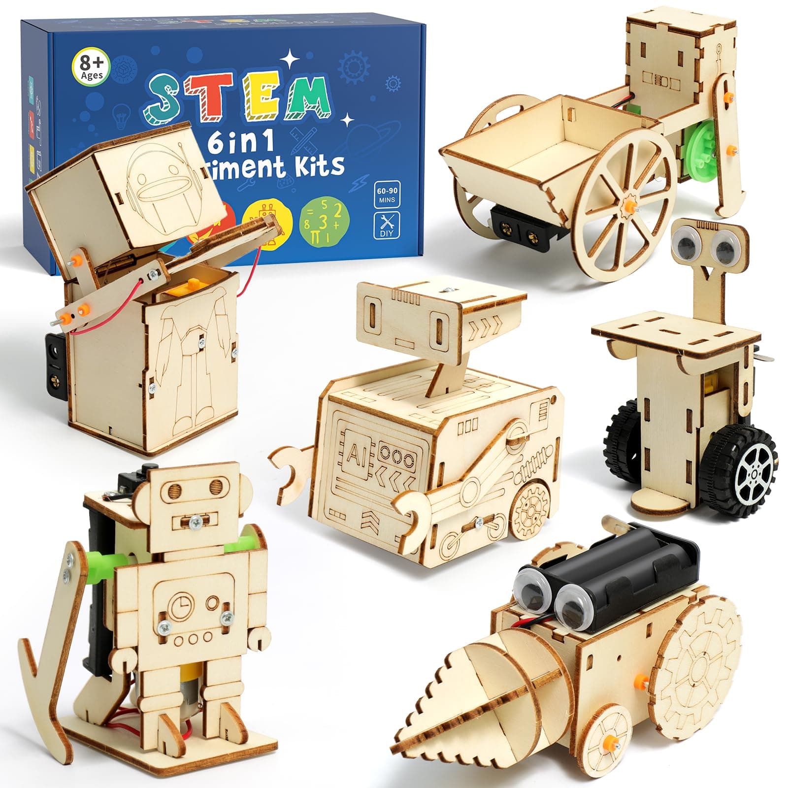 🤖 Experimente für Kinder ab 8-14 Jahre! Roboter Elektronik Baukasten 🚀