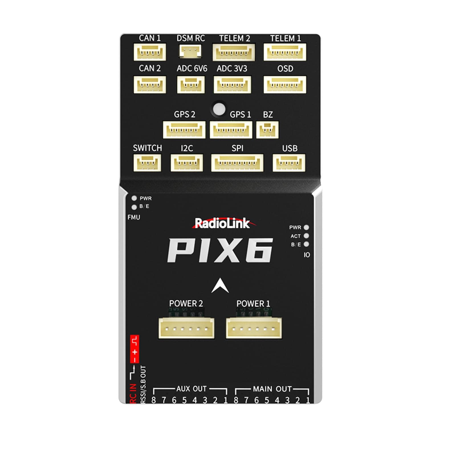 🛩️ Radiolink PIX6 Flight Controller 16 Kanäle Ausgang, OSD-Modul und Dual-Gyro integriert