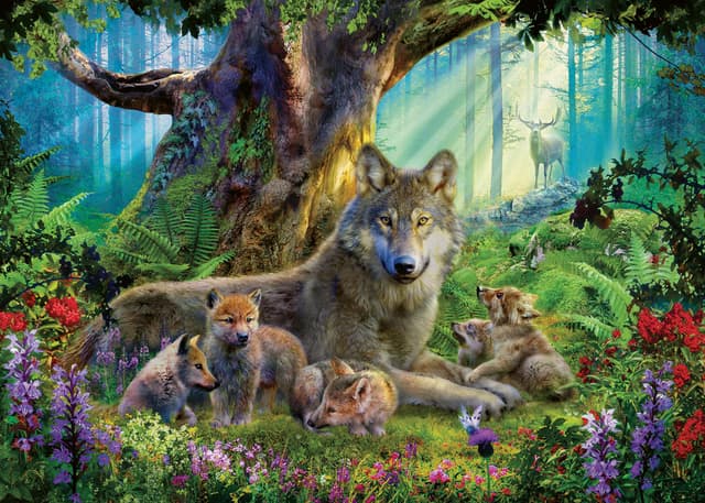 🧩 Ravensburger Puzzle 12000477 - Wölfe im Wald - 1000 Teile Puzzle für Erwachsene und Kinder ab 14 Jahren