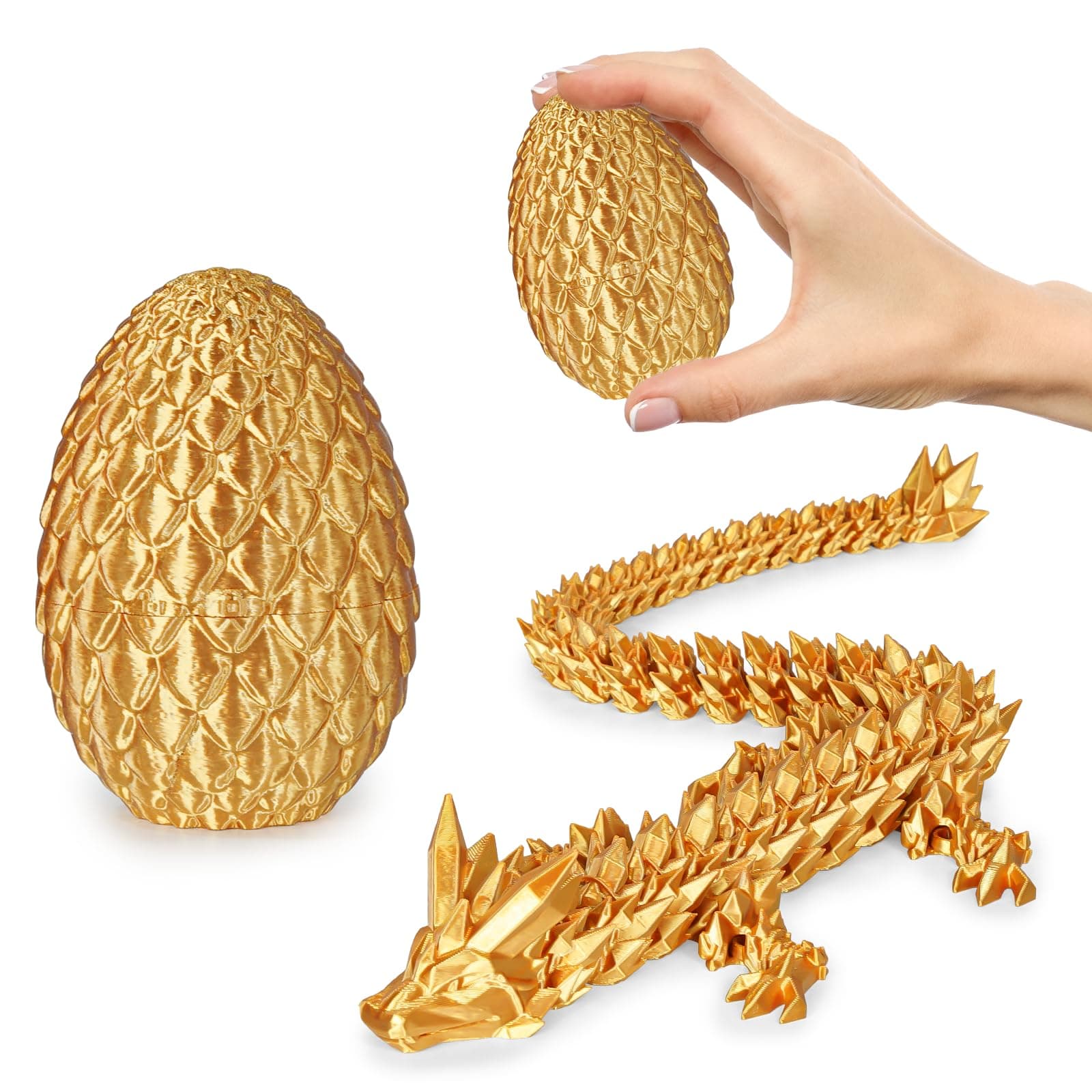 Olee Odee Kleine Dracheneier 3D-gedruckte Fidget-Spielzeuge für Erwachsene