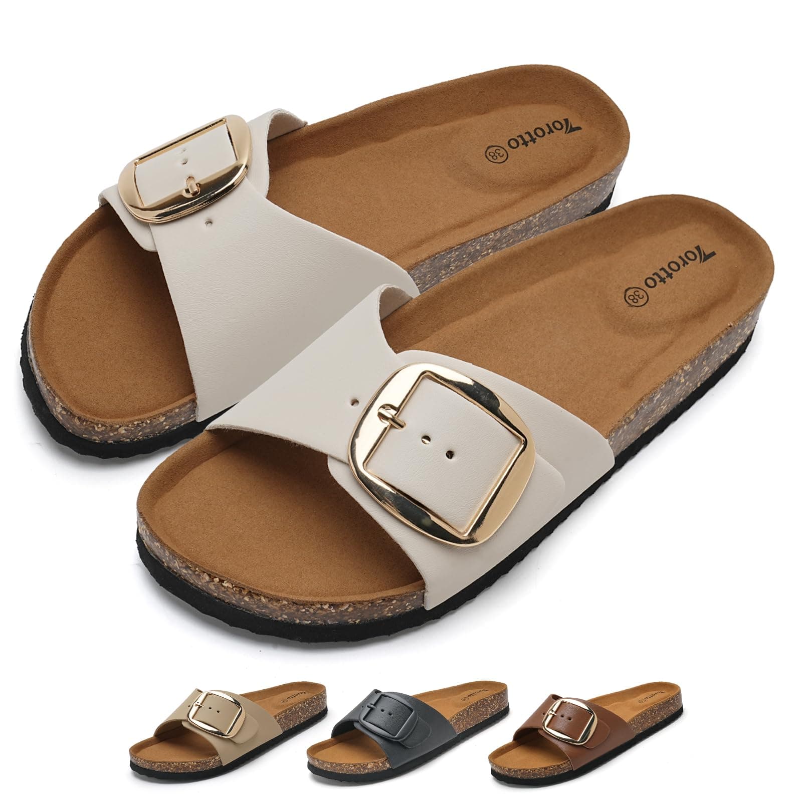 🔥 Mega-Deal: Torotto Pantoletten Damen Sandalen Latschen Schlappen Hausschuhe 👡