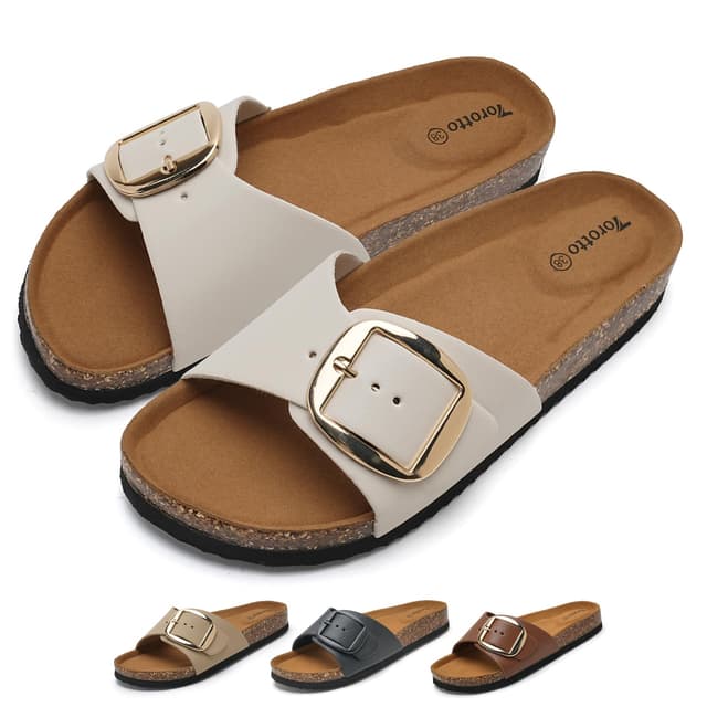 🔥 Mega-Deal: Torotto Pantoletten Damen Sandalen Latschen Schlappen Hausschuhe 👡