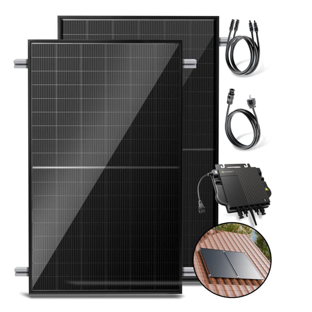 Solakon® 1000W Balkonkraftwerk mit Halterung 🌞 - Solaranlage Komplettset