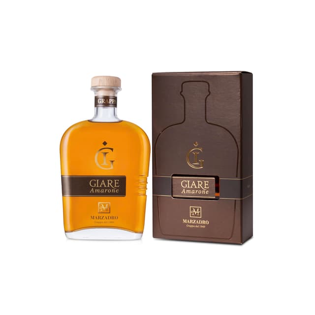 🍇🥃 Marzadro Grappa Giare Amarone Marzadro 0,7 ℓ in edler Geschenkverpackung - Angebot