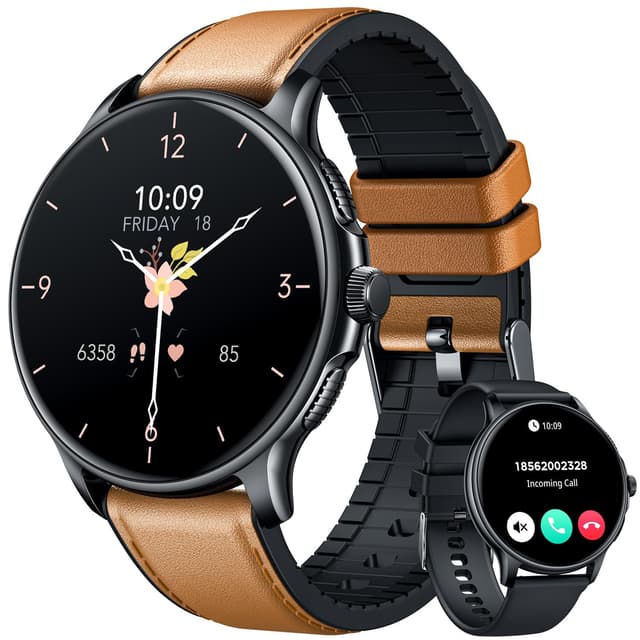 Smartwatch Fitnessuhr Sportuhr mit Telefonfunktion 1,43 Zoll AMOLED Herren Smart Watch 😎