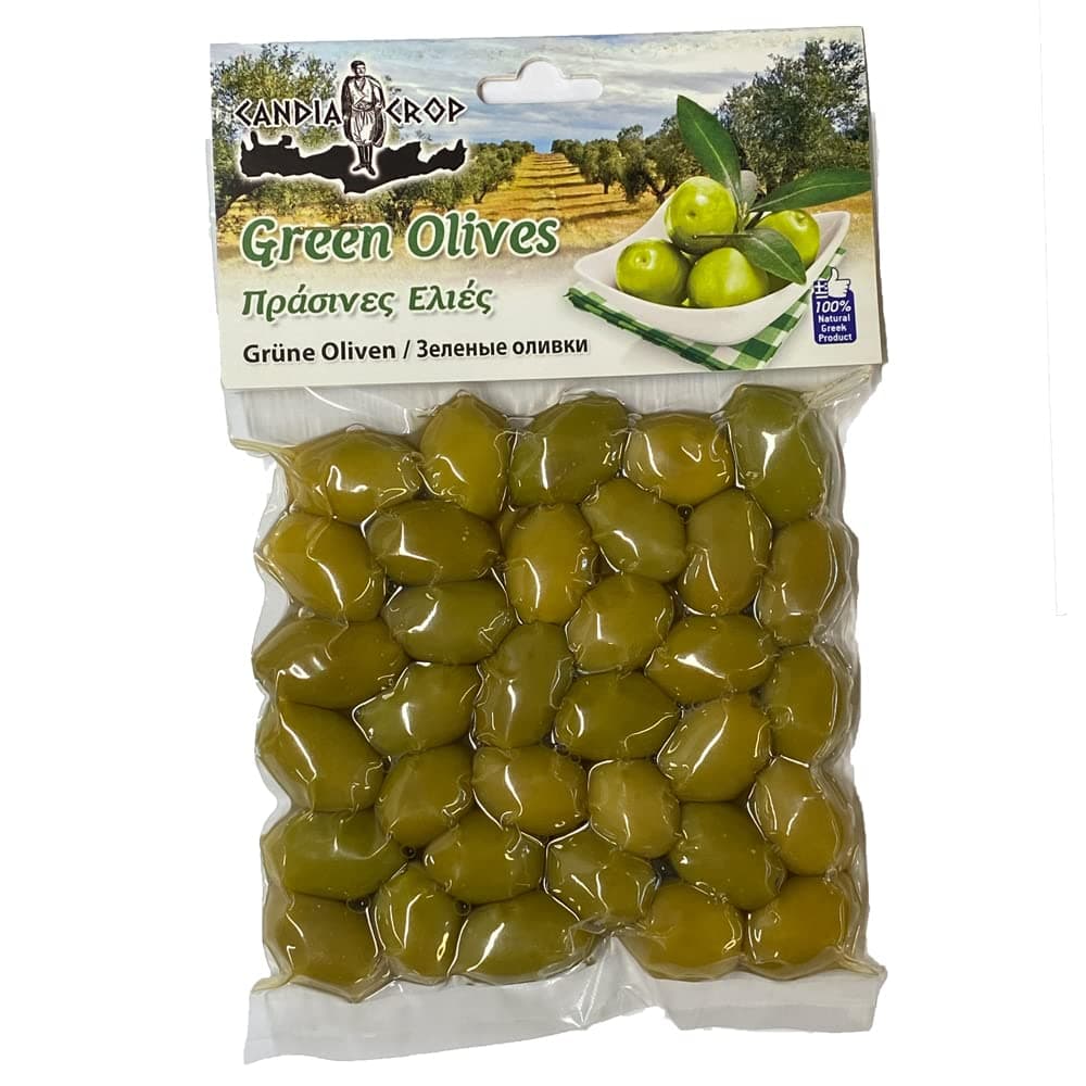 Angebot: Candia Crop Griechische Grüne Oliven mit Stein, 5er Pack x 200 g (Insgesamt: 1 kg) 🌿🫒