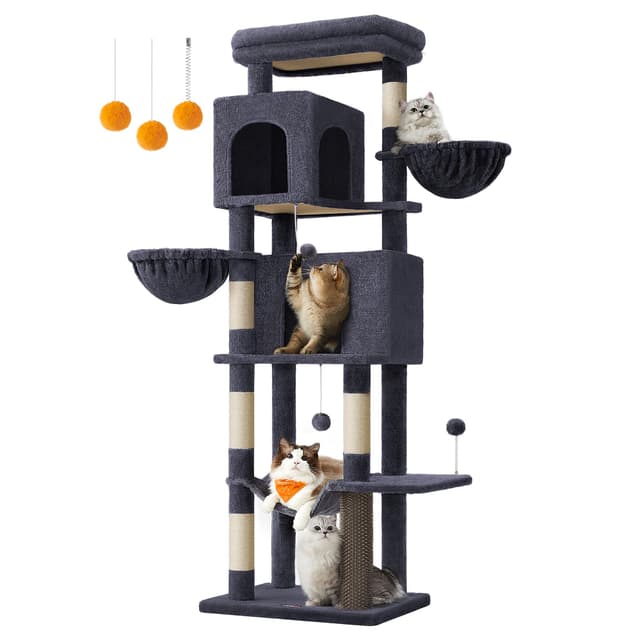 Feandrea Kratzbaum XL 175 cm - Mehrstöckiger Katzenbaum 😺🌟