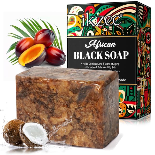 🌿 Organisch Afrikanische Schwarze Seife 100g 🌿