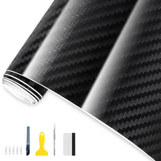 BIXVSIN Carbon Folie, 3D Selbstklebend Autofolie aus Vinyl 🚗💥