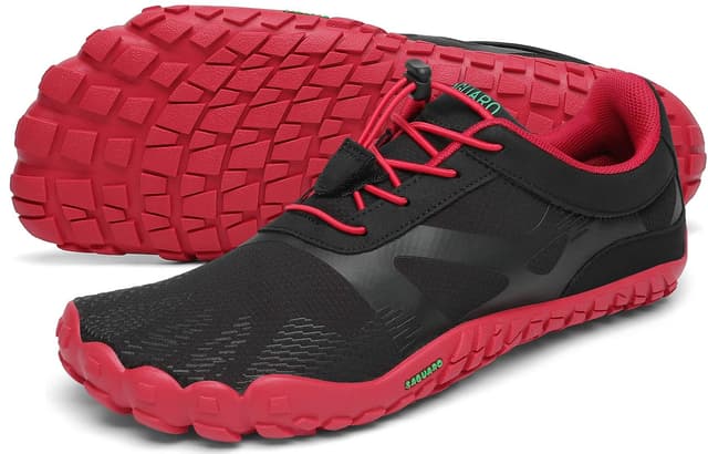 👟 SAGUARO Unisex Barfußschuhe Traillaufschuhe Schnell Trocknend Wassersportschuhe 40 EU Apfelrot - DEAL!