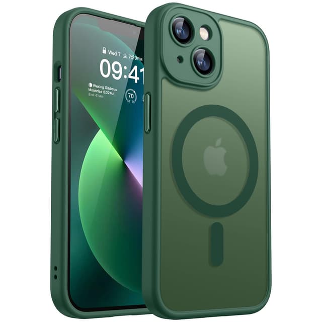📱🔒 CANSHN 2024 Neu für iPhone 13 Hülle mit Kameraschutz für Magsafe (TOP Militärschutz & Magnetkraft)