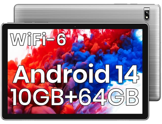 🚀 Superangebot: Tablet Android 10.1 Zoll, 10 GB RAM 64GB ROM 1TB TF, Octa-Core Prozessor, 1280 * 800 IPS HD Touchscreen