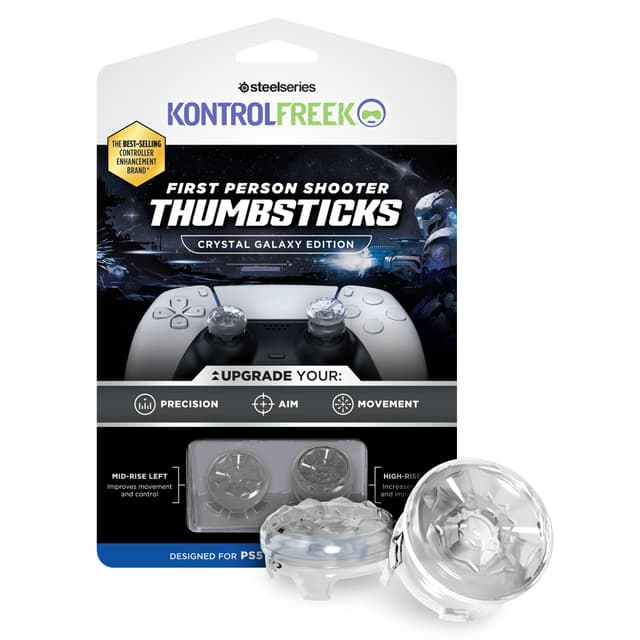 🎮 KontrolFreek FPS Freek Galaxy Crystal für PS4 & PS5 Controller | Performance Thumbsticks
