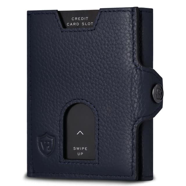 🌟 VON HEESEN Slim Wallet mit XL Münzfach & RFID Schutz - Leder Geldbörse Herren klein 🌟