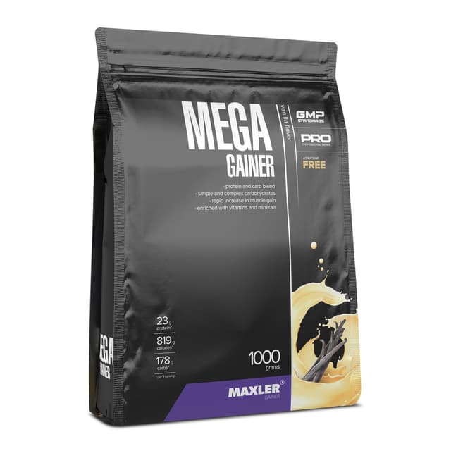 Maxler Mega Gainer - Weight Gainer zum Muskelaufbau - Vanille - 1000g 🏋️‍♂️💪