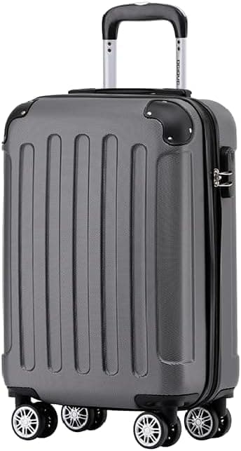 🧳 BEIBYE Hartschalen-Koffer Trolley Rollkoffer Reisekoffer Handgepäck 4 Rollen (M-L-XL-Set) (Glacial Blue, M) Glacial Blue M 🧳