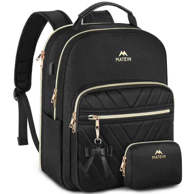 🎒 MATEIN Rucksack Damen Elegant, 15,6 Zoll Laptop Rucksack Damen 🌟