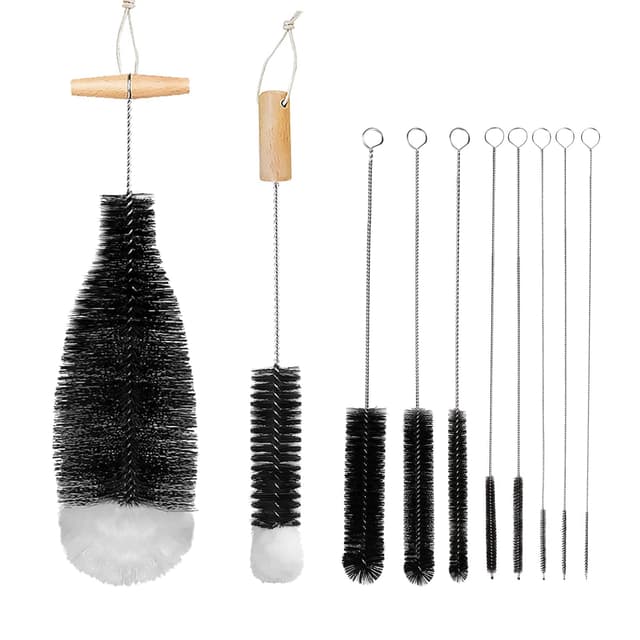Diwoker Flaschenbürste für Glasflaschen Flaschenreiniger, 10 STK Reinigungsbürste 🧼🧽