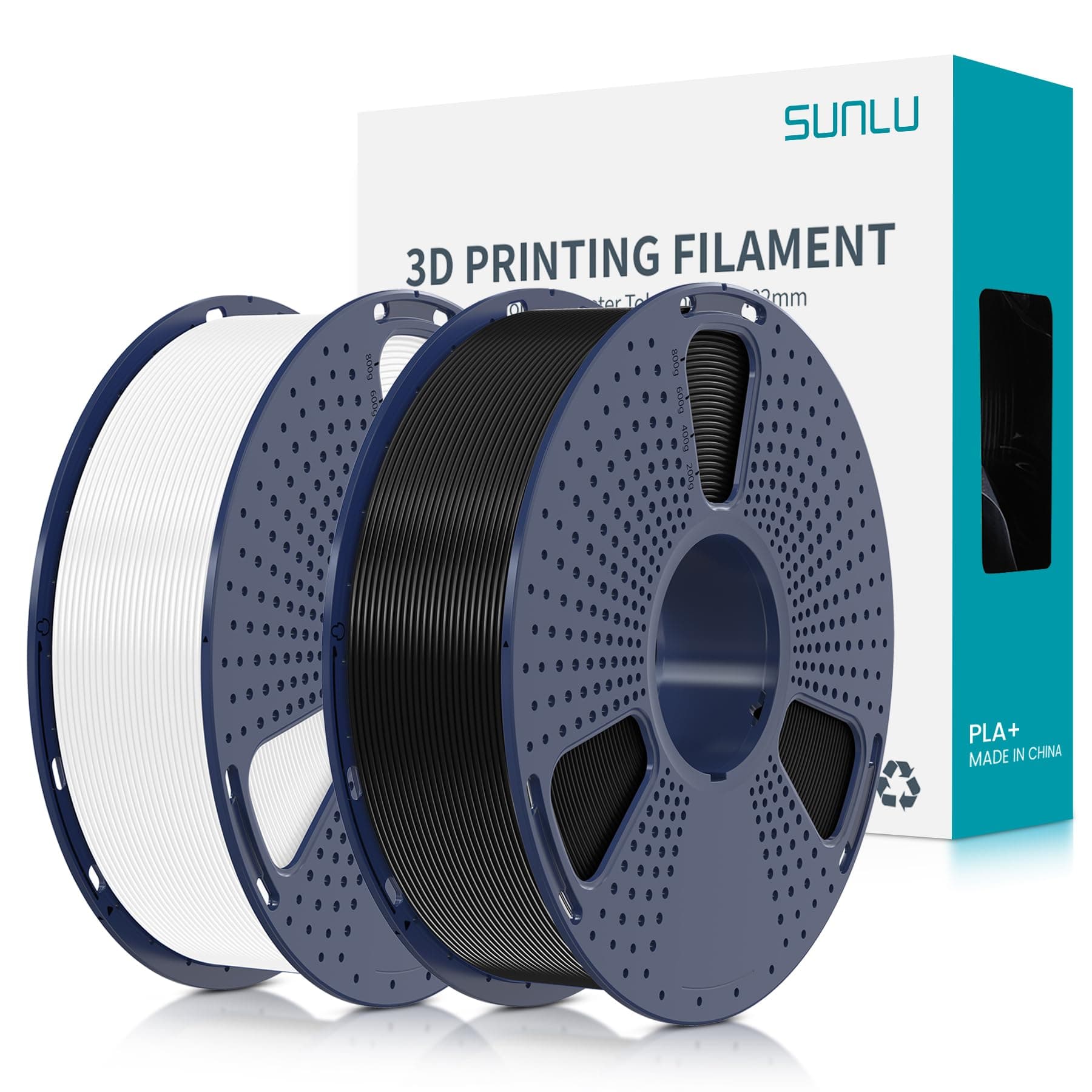 🌟SUNLU PLA+ Filament 1.75mm 2KG - Stärker belastbar & Maßgenau🌈
