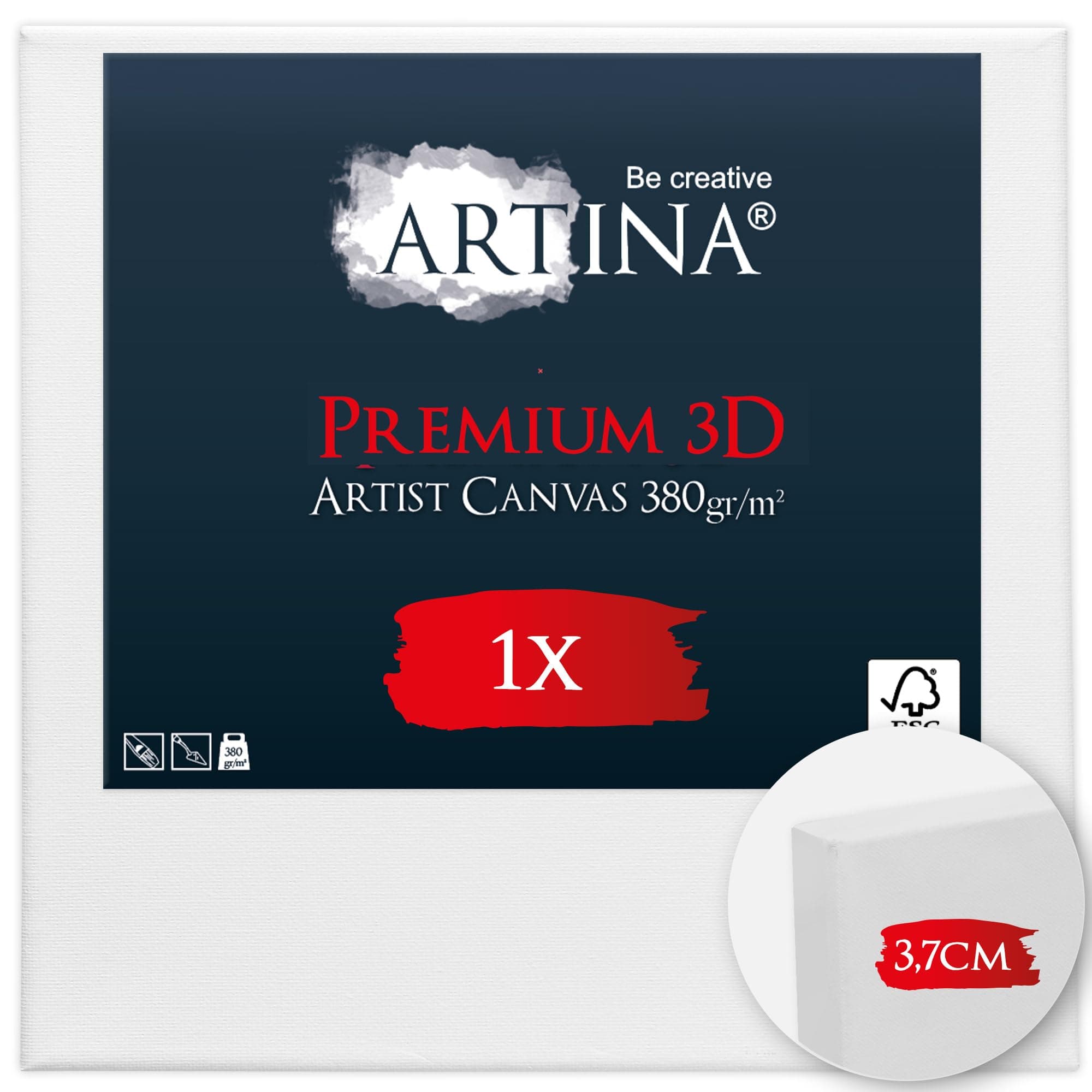 🎨 Artina 3D Leinwand 25x25cm – Premium Qualität