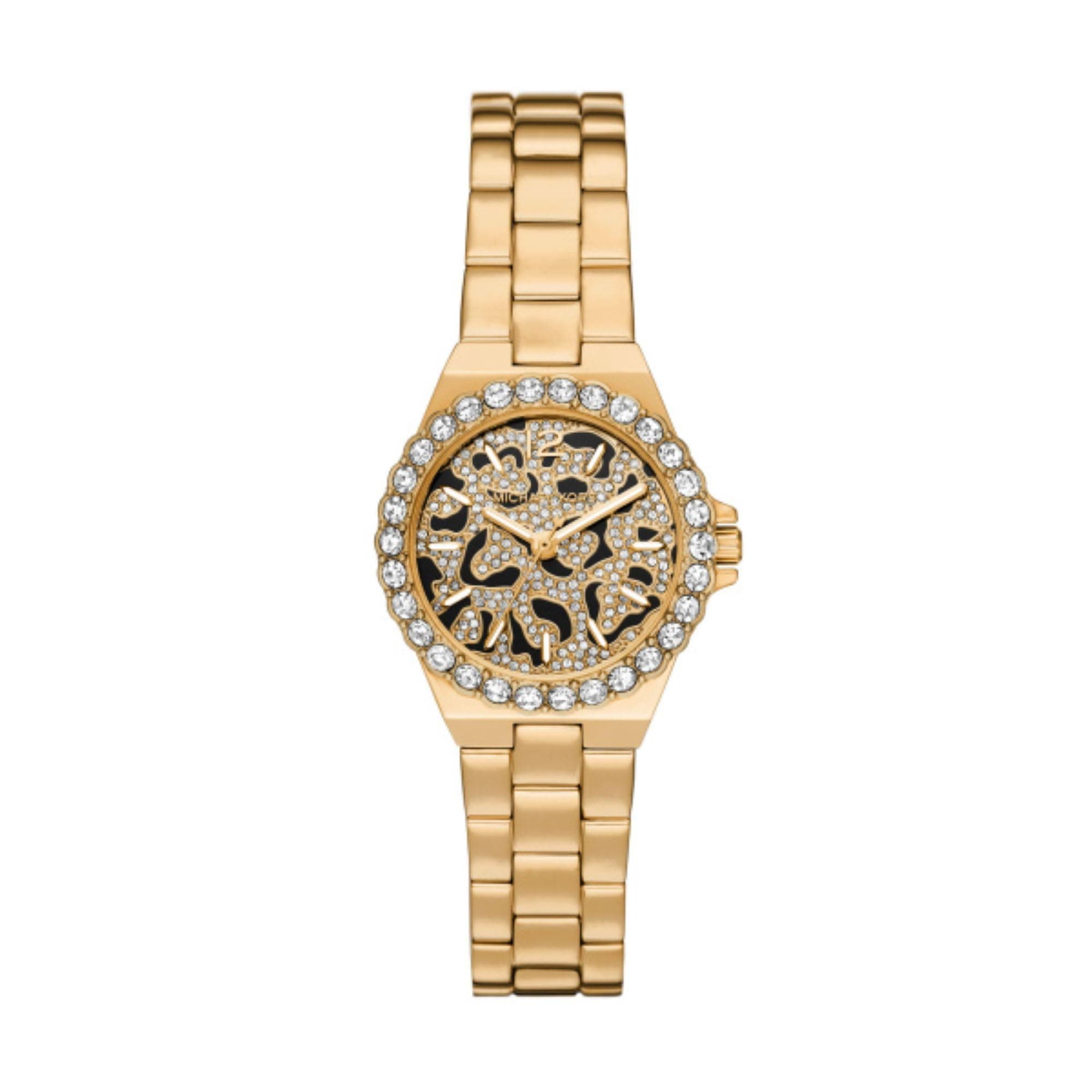 🌟 Angebot: MICHAEL KORS Lennox Damenuhr in Gold mit Glitzer - Nur 167.4€!