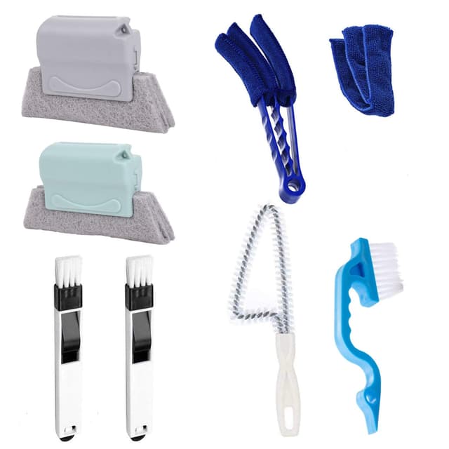 🧼 Reinigungswerkzeug für Fenster & Jalousien - 7-teiliges Set 🪟