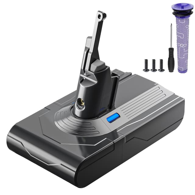 Dyeetic Dyson V8 Akku 6500mAh Ersatzakku für Dyson V8 SV10 Serie